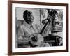 Banjo Player Aunt Samanthey-Robert W^ Kelley-Framed Photographic Print