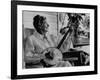 Banjo Player Aunt Samanthey-Robert W^ Kelley-Framed Photographic Print