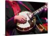 Banjo Player Detail, Grand Ole Opry at Ryman Auditorium, Nashville, Tennessee, USA-Walter Bibikow-Stretched Canvas