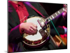 Banjo Player Detail, Grand Ole Opry at Ryman Auditorium, Nashville, Tennessee, USA-Walter Bibikow-Mounted Photographic Print