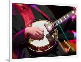 Banjo Player Detail, Grand Ole Opry at Ryman Auditorium, Nashville, Tennessee, USA-Walter Bibikow-Framed Photographic Print