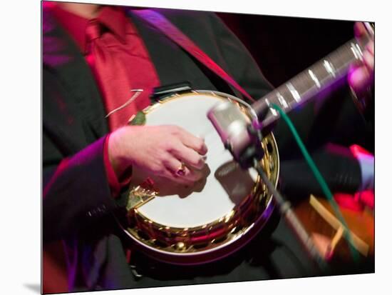Banjo Player Detail, Grand Ole Opry at Ryman Auditorium, Nashville, Tennessee, USA-Walter Bibikow-Mounted Photographic Print