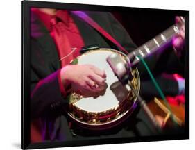 Banjo Player Detail, Grand Ole Opry at Ryman Auditorium, Nashville, Tennessee, USA-Walter Bibikow-Framed Photographic Print