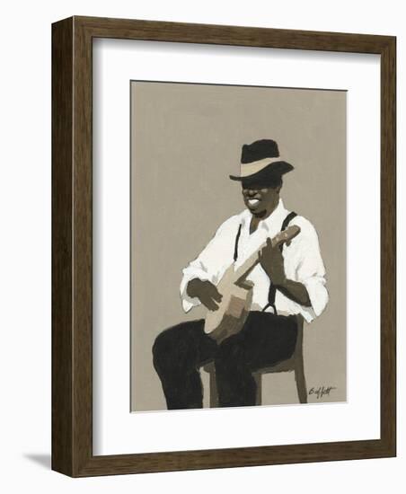 Banjo Player-William Buffett-Framed Art Print