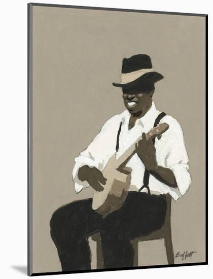 Banjo Player-William Buffett-Mounted Art Print