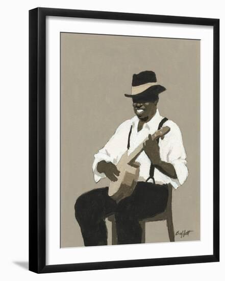 Banjo Player-William Buffett-Framed Art Print