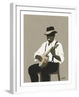 Banjo Player-William Buffett-Framed Art Print