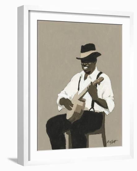 Banjo Player-William Buffett-Framed Art Print