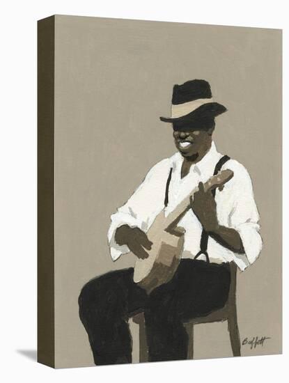 Banjo Player-William Buffett-Stretched Canvas