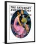 "Banjo Serenade," Saturday Evening Post Cover, April 11, 1931-John LaGatta-Framed Giclee Print