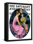 "Banjo Serenade," Saturday Evening Post Cover, April 11, 1931-John LaGatta-Framed Stretched Canvas