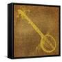 Banjo-John W Golden-Framed Stretched Canvas