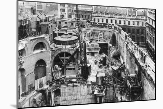 Bank, as Seen from the Roof of the Royal Exchange, London, 1926-1927-Joel-Mounted Giclee Print