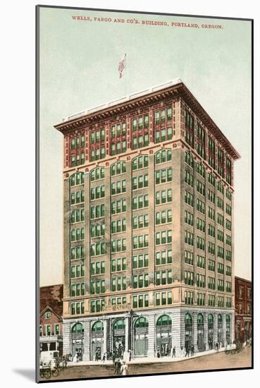 Bank Building, Portland, Oregon-null-Mounted Art Print