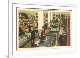 Bank Club, Gambling in Reno, Nevada-null-Framed Premium Giclee Print