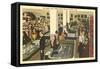 Bank Club, Gambling in Reno, Nevada-null-Framed Stretched Canvas