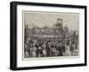 Bank-Holiday Amusements, the Razzle-Dazzles in Epping Forest-Charles Joseph Staniland-Framed Giclee Print