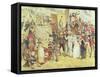 Bank Holiday or the Fun of the Fair-Charles Altamont Doyle-Framed Stretched Canvas