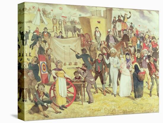 Bank Holiday or the Fun of the Fair-Charles Altamont Doyle-Stretched Canvas