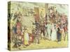 Bank Holiday or the Fun of the Fair-Charles Altamont Doyle-Stretched Canvas