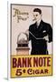 Bank Note 5 Cent Cigar Poster-null-Framed Giclee Print