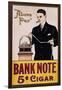 Bank Note 5 Cent Cigar Poster-null-Framed Giclee Print