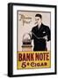 Bank Note 5 Cent Cigar Poster-null-Framed Giclee Print