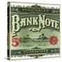 Bank Note Brand Cigar Outer Box Label-Lantern Press-Stretched Canvas