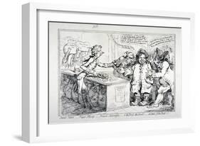 Bank-Notes, Paper Money, French Alarmists..., 1797-James Gillray-Framed Giclee Print