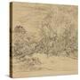Bank of a Pond-Rodolphe Bresdin-Stretched Canvas