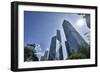 Bank of China Building and Cheung Kong Centre towers in Central, Hong Kong Island's financial distr-Fraser Hall-Framed Photographic Print