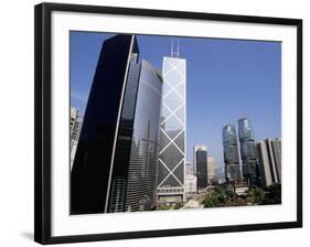 Bank of China Building in Centre, Central, Hong Kong Island, Hong Kong, China-Amanda Hall-Framed Photographic Print