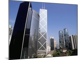 Bank of China Building in Centre, Central, Hong Kong Island, Hong Kong, China-Amanda Hall-Mounted Photographic Print