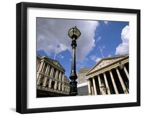 Bank of England and Royal Exchange, City of London, London, England, United Kingdom-Jean Brooks-Framed Photographic Print
