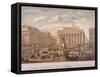 Bank of England and Royal Exchange, London, C1860-F Appel-Framed Stretched Canvas