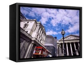 Bank of England and the Royal Exchange, City of London, London, England, United Kingdom-Jean Brooks-Framed Stretched Canvas