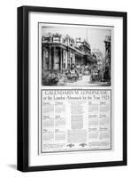 Bank of England, City of London, 1922-William Monk-Framed Giclee Print