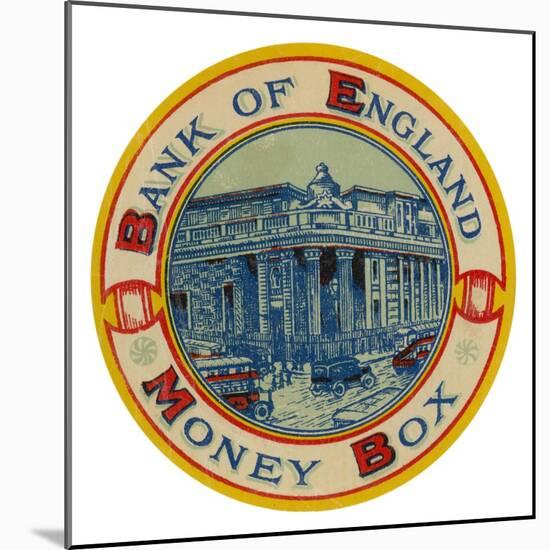 Bank of England, Money Box-null-Mounted Giclee Print