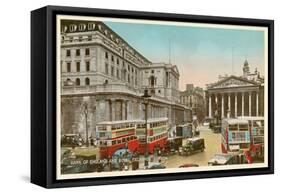 Bank of England, Royal Exchange, London-null-Framed Stretched Canvas