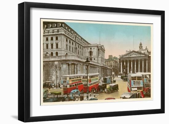 Bank of England, Royal Exchange, London-null-Framed Art Print