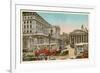 Bank of England, Royal Exchange, London-null-Framed Art Print