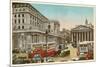 Bank of England, Royal Exchange, London-null-Mounted Art Print