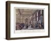 Bank of England, Threadneedle Street, London, 1808-Augustus Charles Pugin-Framed Giclee Print