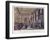 Bank of England, Threadneedle Street, London, 1808-Augustus Charles Pugin-Framed Giclee Print