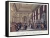 Bank of England, Threadneedle Street, London, 1808-Augustus Charles Pugin-Framed Stretched Canvas