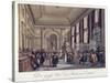 Bank of England, Threadneedle Street, London, 1808-Augustus Charles Pugin-Stretched Canvas