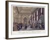 Bank of England, Threadneedle Street, London, 1808-Augustus Charles Pugin-Framed Giclee Print