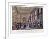 Bank of England, Threadneedle Street, London, 1808-Augustus Charles Pugin-Framed Giclee Print