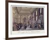 Bank of England, Threadneedle Street, London, 1808-Augustus Charles Pugin-Framed Giclee Print