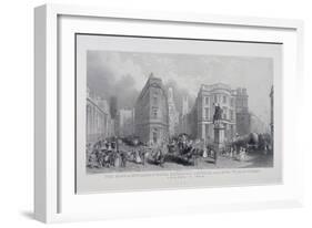 Bank of England, Threadneedle Street, London, (1840)-Henry Wallis-Framed Giclee Print